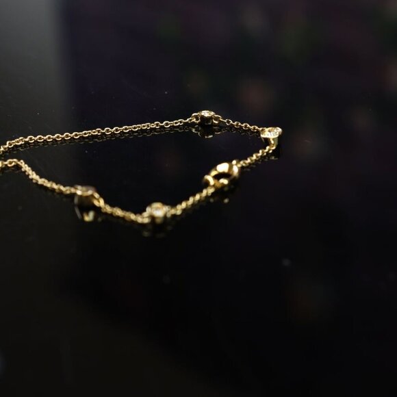 COACH SIGNATURE CRYSTAL SLIDER BRACELET C9449 GLD - Picture 6 of 7